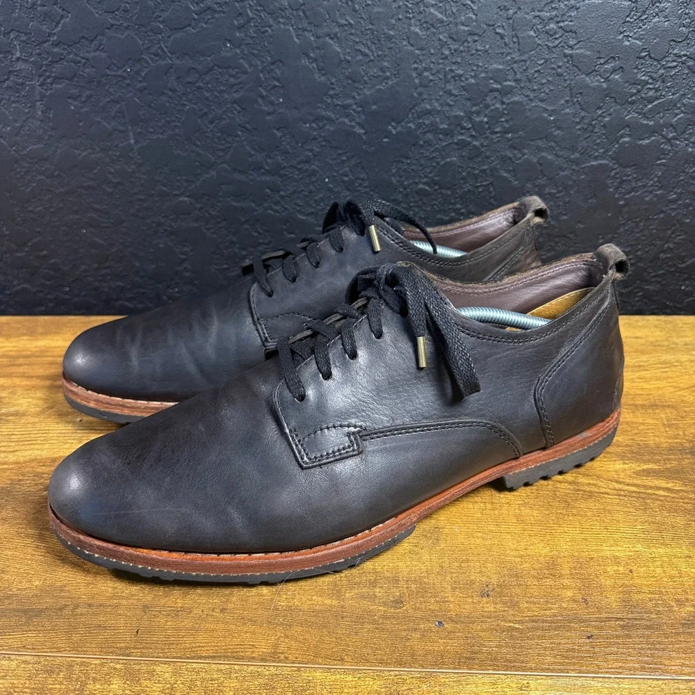 Timberland Boot Company Bardstown A19VK Black Leather Oxford Mens Size 12